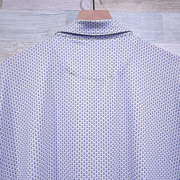 PETER MILLAR Summer Comfort Polo Anchors Wailea Golf Club Maui Hawaii Mens Large - Picture 5 of 7